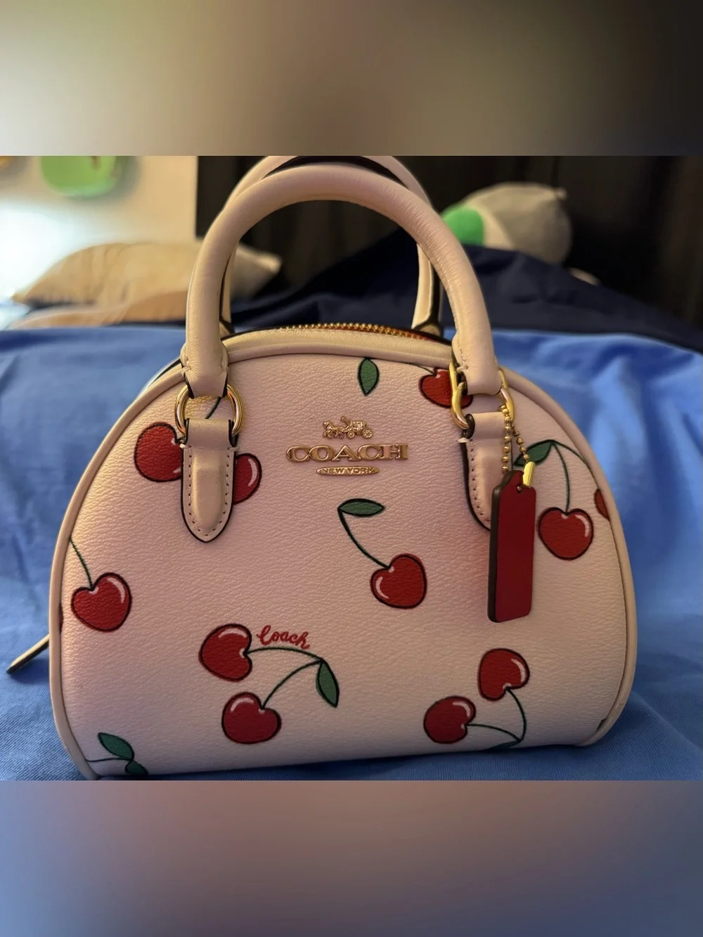 Authentic Coach Cherry Mini Rowan Satchel Crossbody-Rare & HTF